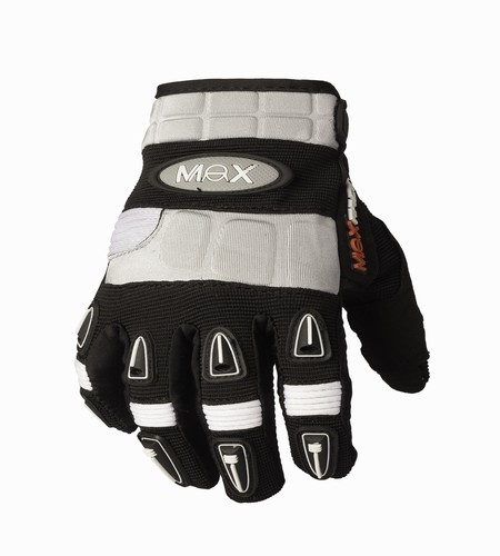 GUANTES MOTOCROSS MAX VMX20 (NEGRO) L/PREMIUM TALLE M [MVMX20N/M]